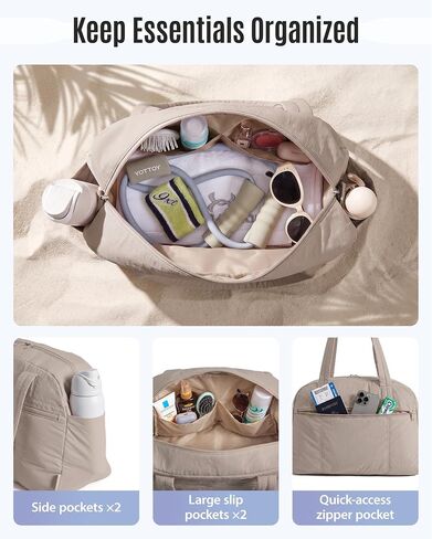 LIGHT FLIGHT Personal Item Travel Bag, Lightweight Gym Bag for Women, 20L Weekender Bag with Toiletry Pouch, Carry on Overnight Dance Bag, Camel in Saudi Arabia