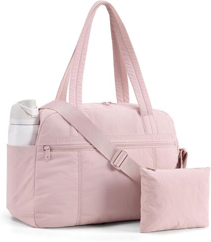 LIGHT FLIGHT Personal Item Travel Bag, Lightweight Gym Bag for Women, 20L Weekender Bag with Toiletry Pouch, Carry on Overnight Dance Bag, Camel in Saudi Arabia