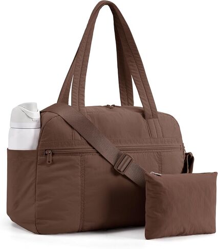 LIGHT FLIGHT Personal Item Travel Bag, Lightweight Gym Bag for Women, 20L Weekender Bag with Toiletry Pouch, Carry on Overnight Dance Bag, Camel in Saudi Arabia