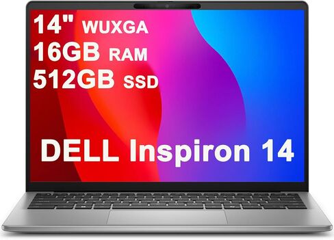 Dell Inspiron 14 5441 Laptop 14" WUXGA IPS Qualcomm 8-core Snapdragon X Up to 45 NPU Tops (>i7-1355U) 16GB DDR5 1TB SSD WiFi7 for Creator Business Professional Win11Pro in Saudi Arabia