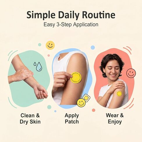 Dopamine Patches Extra Strength – 90 Count Mood Support Patch for Energy & Balance – Plant-Based Non-GMO Dopamine Patch – Serotonin Support for Women & Men – 3 Month Supply in Saudi Arabia