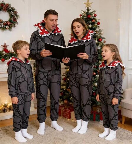 Demogorgon Onesie Jumpsuit Cosplay Costume Sleepwear in Saudi Arabia