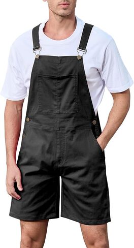 Men's American Flag Shorts Overalls with Zipper Denim Patriotic Adjustable Straps Bib Coveralls 4th of July Jumpsuit in Saudi Arabia