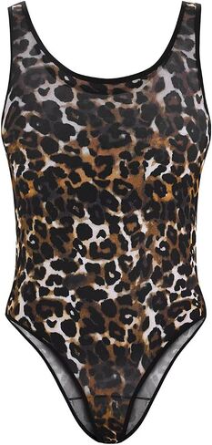 Landofgenie Mens Bodysuit Leotard Singlet Thong Stretchy U Convex Pouch Sleeveless One Piece for Workout Swimwear Lingerie in Kuwait
