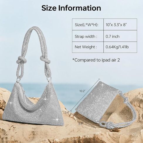 GEMIU Evening Bag Sparkle Purses for Women, Rhinestone Clutch Purse for Women Dressy Sequin Purse in Saudi Arabia