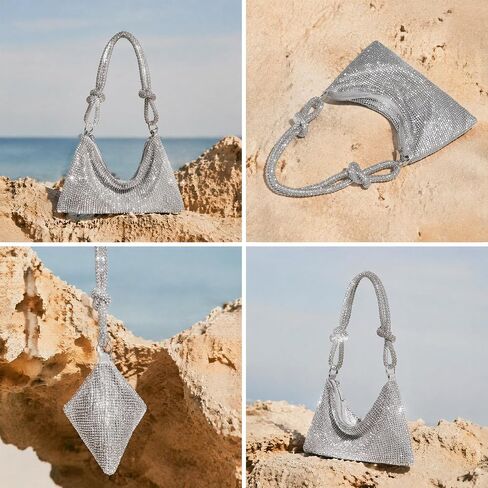 GEMIU Evening Bag Sparkle Purses for Women, Rhinestone Clutch Purse for Women Dressy Sequin Purse in Saudi Arabia