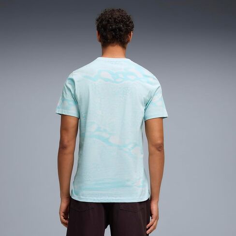 PUMA Mens Portugal Ftblculture All Over Print Crew Neck Short Sleeve Athletic Soccer Cleats - Green in Saudi Arabia