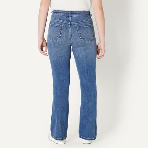 Amazon Essentials Girls' High Stretch High-Rise Flare Jeans in Saudi Arabia