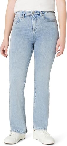 Amazon Essentials Girls' High Stretch High-Rise Flare Jeans in Saudi Arabia