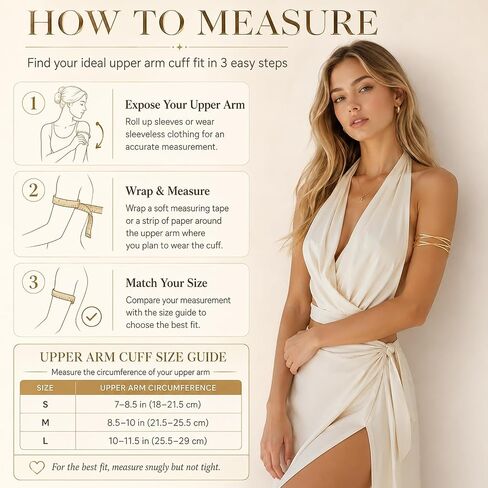 Jardme Adjustable Upper Arm Cuff Bracelets for Women, 6Pcs Gold Silver Boho Bangle Set, Greek Goddess Arm Jewelry for Wedding Party. in Saudi Arabia