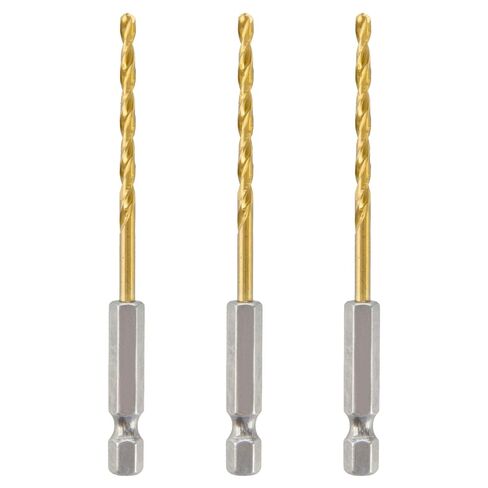 3/8" Cobalt Drill Bit with Hex Shank (2 Pack), Impact Titanium Twist Drill Bits for Metal, Stainless Steel, Cast Iron and Wood in Kuwait