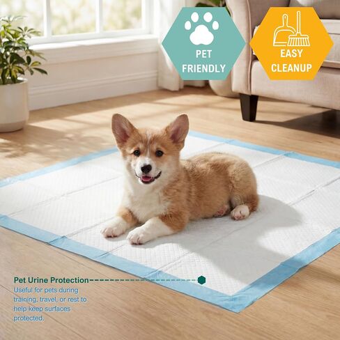 MED PRIDE 15 Disposable Underpads 23'' X 36'' Incontinence Pads, Chux, Bed Covers, Puppy Training | Thick, Super Absorbent Protection for Kids, Adults, Elderly in Saudi Arabia