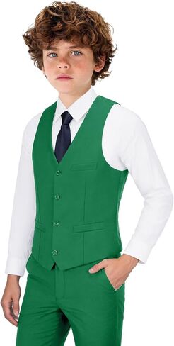 Bakerbear Boys Vest for Kids Formal Slim Fit Waistcoat Toddler Wedding Prom Easter Suit Vests Chalecos Para Niños in Kuwait