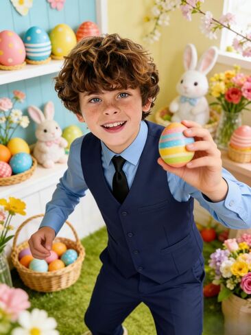 Bakerbear Boys Vest for Kids Formal Slim Fit Waistcoat Toddler Wedding Prom Easter Suit Vests Chalecos Para Niños in Saudi Arabia