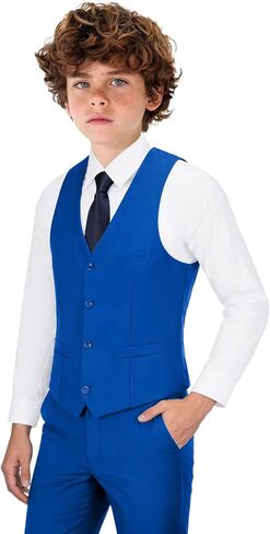 Bakerbear Boys Vest for Kids Formal Slim Fit Waistcoat Toddler Wedding Prom Easter Suit Vests Chalecos Para Niños in Saudi Arabia
