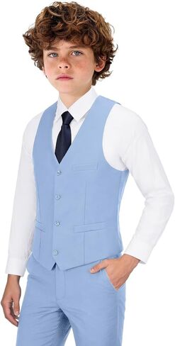 Bakerbear Boys Vest for Kids Formal Slim Fit Waistcoat Toddler Wedding Prom Easter Suit Vests Chalecos Para Niños in Saudi Arabia