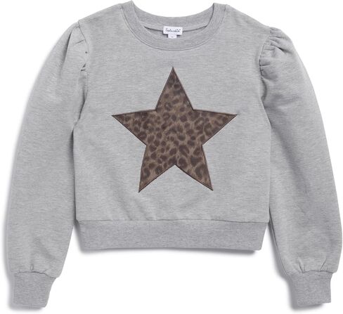 Splendid Girls' Cheetah Girl Star Sweatshirt in Kuwait