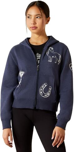 ARIAT unisex-child Spiffy Full Zip Sweatshirt in Kuwait
