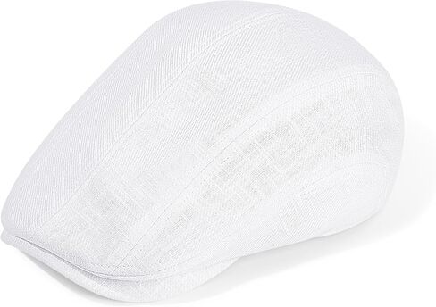 Flat Ivy Newsboy Cap for Men Classic Ramie Irish Cabbie Driving Hunting Summer Sun Hat in Saudi Arabia
