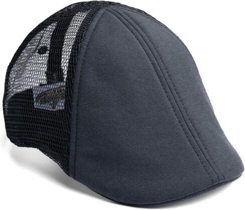 The Original Boston Scally Cap - The Mesh Trucker Mens Flat Hat - Six Panel Newsboy Cap for Men in Kuwait