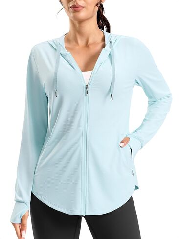 G Gradual Women's Sun Protection Jackets Lightweight Zip Up Hoodies 4 Pockets UPF 50+ Sun Shirt Hiking Beach Athletic Workout in Saudi Arabia