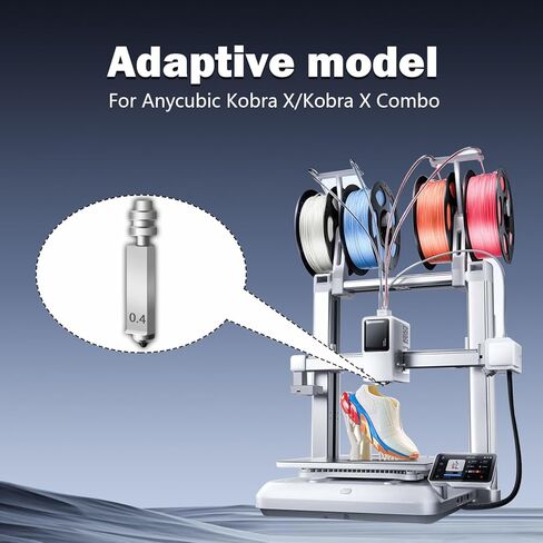 Ceramic Hotend Kit for Ender 3 V3 KE Hotend Print Head Hot End Extruder Assembly with Brass Nozzle Silicone Sleeve Heating Block Thermistor Throat Tube for Creality 3D Printer in Kuwait