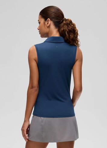 CRZ YOGA Golf Polo Shirts Sleeveless for Women UPF 50+ - Sun Protection Tennis Athletic Collared Tanks Lightweight Quick Dry in Kuwait