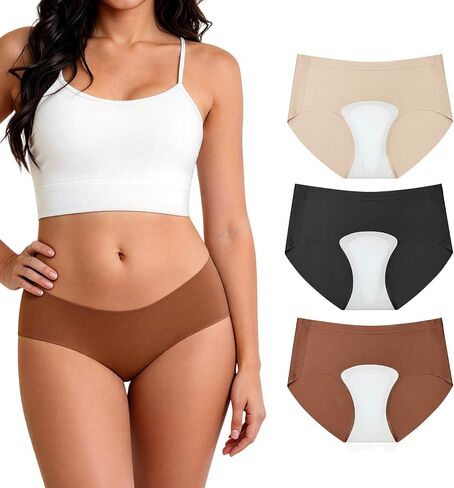 Camel toe Proof Underwear for Women Seamless briefs with Camel Concealer Toe No Show Yoga Bikini Workout Panties in Saudi Arabia