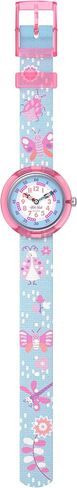Flik Flak Girl Kids Watch Casual Blue Bio-sourced Quartz Waterproof Garden Friends in Kuwait