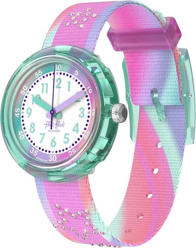 Flik Flak Girl Kids Watch Casual Pink Bio-sourced Quartz Waterproof FLIP IT Pink! in Kuwait