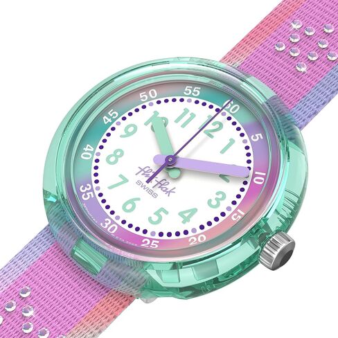 Flik Flak Girl Kids Watch Casual Pink Bio-sourced Quartz Waterproof FLIP IT Pink! in Kuwait