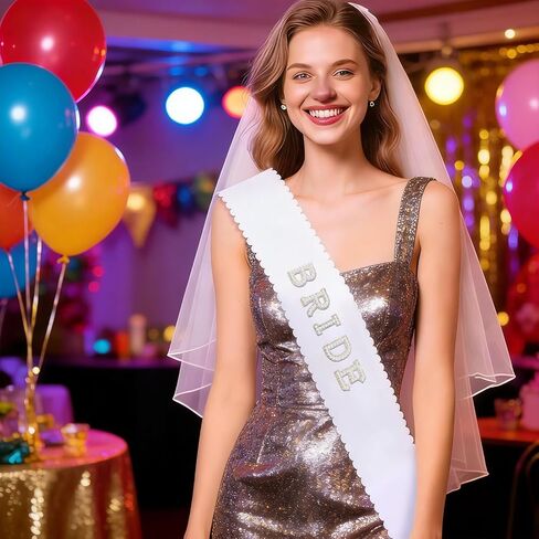 Bride Sash, Bride To Be Sash, Bridal Pearl Satin Sashes, Brides Sashes Bachelorette Party, Bridal Gifts for Bachelorette Party, Bridesmaid Accessories Brides Decorations for Bridesmaid gifts in Saudi Arabia