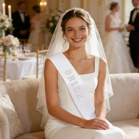 Bride Sash, Bride To Be Sash, Bridal Pearl Satin Sashes, Brides Sashes Bachelorette Party, Bridal Gifts for Bachelorette Party, Bridesmaid Accessories Brides Decorations for Bridesmaid gifts in Saudi Arabia