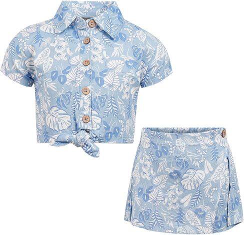 Vince Camuto Clothes Girls’ 2-Piece Skirt Set with Graphic Top & Skirt – Stylish Outfit for Toddler to Big Girls (2T-12) in Kuwait