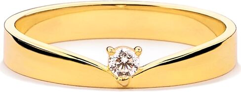 STORYJEWELLERY Pinky Ring, Gold Plated Rings for Women, Wedding Bands for Women, Gold Plated Band Ring in Kuwait