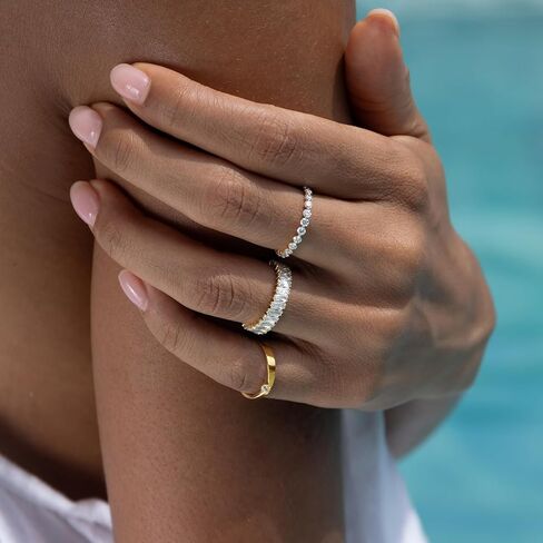STORYJEWELLERY Pinky Ring, Gold Plated Rings for Women, Wedding Bands for Women, Gold Plated Band Ring in Kuwait