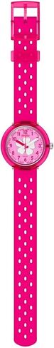 Flik Flak Girls Kids Watch Casual Pink Bio-sourced Quartz Waterproof Fizz in Hibiscus in Kuwait