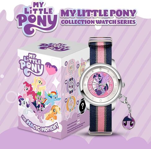 Official My Little Pony Blind Box Watch for Girls, Mystery Collectible Kids Watch Featuring Rarity, Pinkie Pie, Twilight Sparkle, Analog Girls Wrist Watch for Age 5-18, Creative Birthday Gift in Kuwait