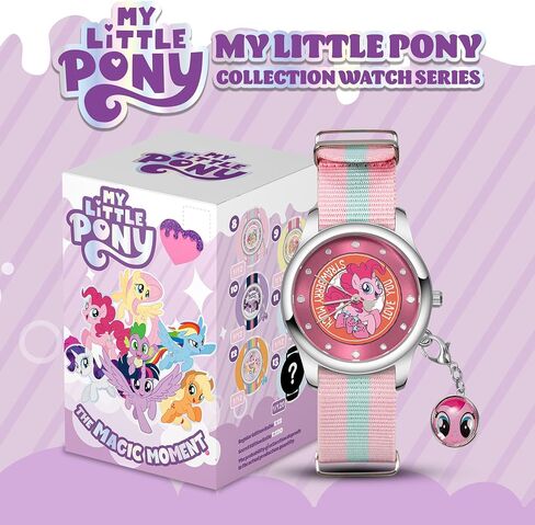 Official My Little Pony Blind Box Watch for Girls, Mystery Collectible Kids Watch Featuring Rarity, Pinkie Pie, Twilight Sparkle, Analog Girls Wrist Watch for Age 5-18, Creative Birthday Gift in Kuwait