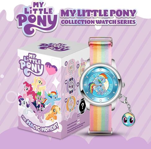 Official My Little Pony Blind Box Watch for Girls, Mystery Collectible Kids Watch Featuring Rarity, Pinkie Pie, Twilight Sparkle, Analog Girls Wrist Watch for Age 5-18, Creative Birthday Gift in Kuwait