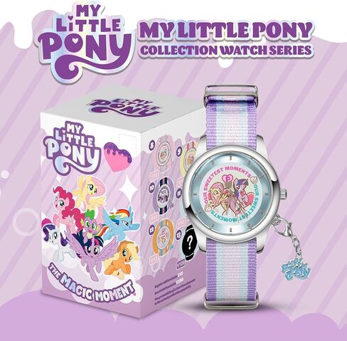 Official My Little Pony Blind Box Watch for Girls, Mystery Collectible Kids Watch Featuring Rarity, Pinkie Pie, Twilight Sparkle, Analog Girls Wrist Watch for Age 5-18, Creative Birthday Gift in Kuwait