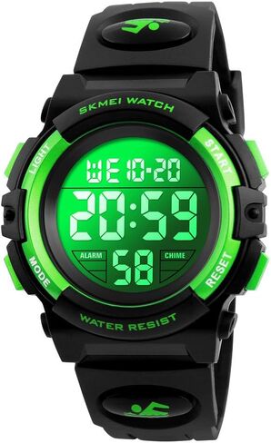 Dayllon Kids Digital Watch Boys Outdoor Sports 50M Waterproof Girls Watches Alarm Clock 12/24 H Stopwatch Calendar for Ages 3-15 Boy Girl Wristwatch Kids Gift in Kuwait