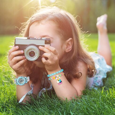 Yaomiao 3 Pieces Kids Unicorn Digital Sport Watches and Bracelets,7 Color Lights, Alarm, Stopwatch, 3D Waterproof Watch Gift for Girls 3-10 Years Old (Cute Style) in Kuwait