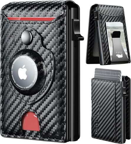 furid Apple Airtag Wallet Men: Smart Wallet with Airtag Holder - Air Tag Wallet for Men Slim Minimalist in Saudi Arabia