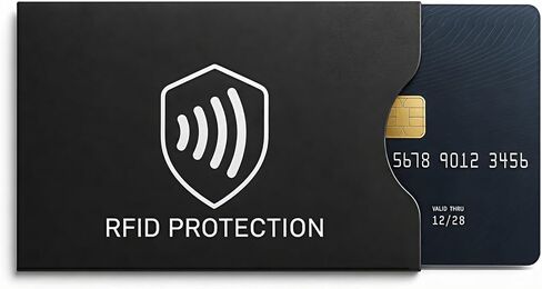 RFID Blocking Sleeves (8 Pack) | Slim Credit Card Holder Protector for Cards & ID | Water & Tear Resistant | Fits your Wallet | NFC Blocker for Travel Security and Identity Theft Prevention in Saudi Arabia