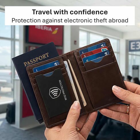 RFID Blocking Sleeves (8 Pack) | Slim Credit Card Holder Protector for Cards & ID | Water & Tear Resistant | Fits your Wallet | NFC Blocker for Travel Security and Identity Theft Prevention in Saudi Arabia