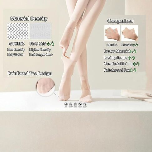 Ballet Socks for Girls 3-Pack in Saudi Arabia