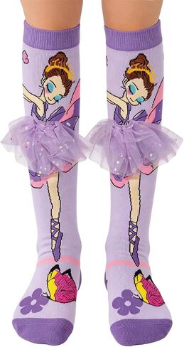 Crazy Socks for Kids, Mismatched Silly Knee High Socks - Funny Cute Animal Socks for Girls Crazy Sock Day, Girls Gifts in Saudi Arabia