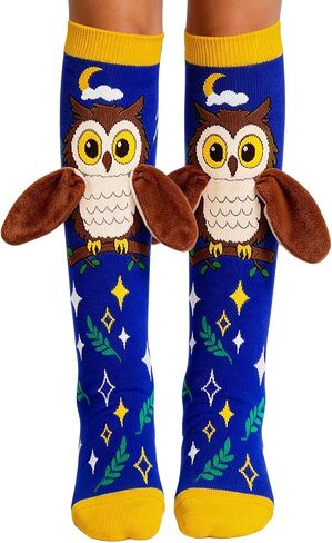 Crazy Socks for Kids, Mismatched Silly Knee High Socks - Funny Cute Animal Socks for Girls Crazy Sock Day, Girls Gifts in Saudi Arabia