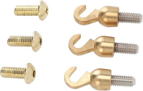 3 Sets Clock Weight Shell Hook Set, Brass Shell Open Hook and Bolts, Clock Weight Shell Hooks and Bolts for Older Style Grandfather Or Grandmother Clock in Saudi Arabia